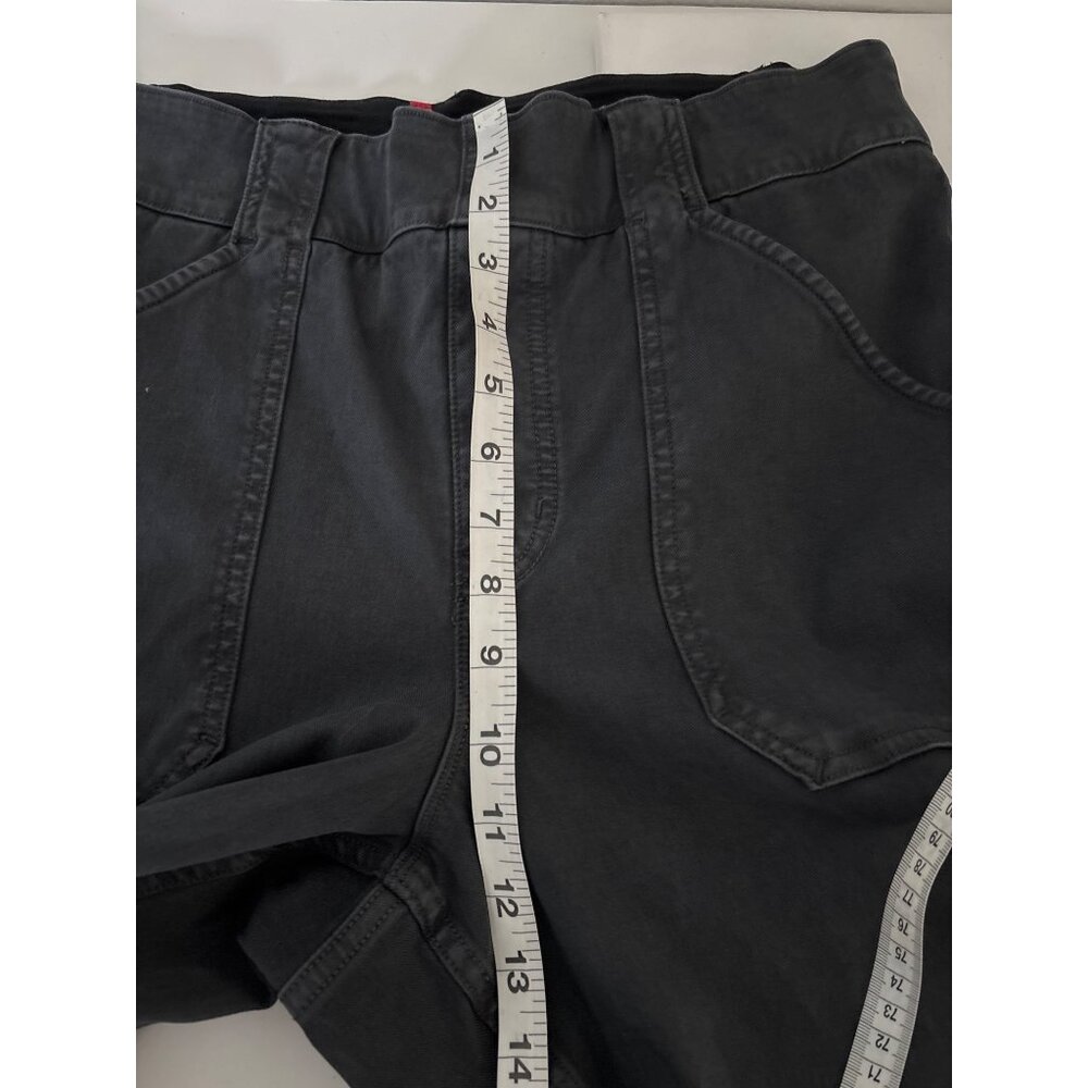Spanx Jeans Size 1X Black Cargo Sleek Minimalist Slimming Pants Sculpted Modern - Picture 8 of 13